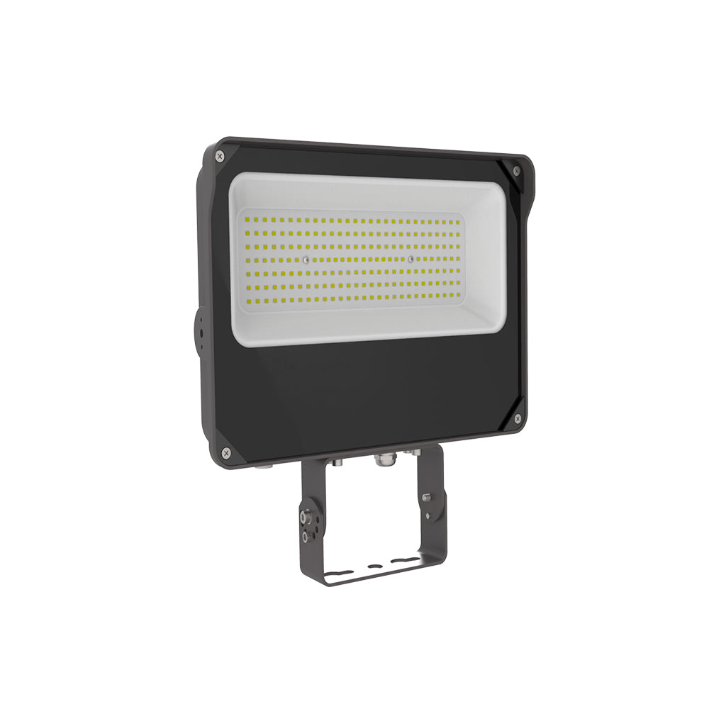 PENGUIN | Hybrid Flood Light | 240 Watt | 36000 Lumens | 5000K | 100V-277V | Yoke Mount | Bronze Housing | IP66 | UL & DLC Listed - Beyond LED Technology