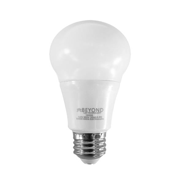JK | LED A19 Bulb | 11 Watt | 1100 Lumens | 2700K | 120V | E26 Base | Dimmable | UL & ES Listed | Pack of 50 - Beyond LED Technology