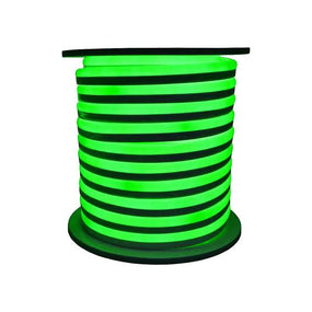 NE | LED Neon Rope Light | 7.7 Watt per Meter | Green Color | 24V | 50 Feet | Type D | IP67 | UL Listed