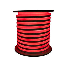 NE | LED Neon Rope Light | 7.7 Watt per Meter | Red Color | 24V | 50 Feet | Type D | IP67 | UL Listed