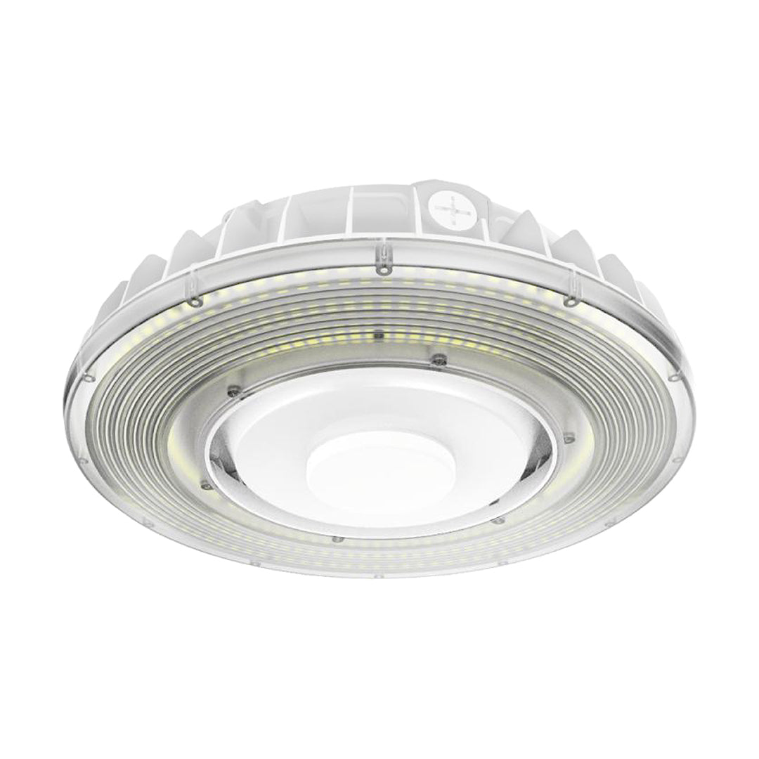 KP | LED Parking Garage Light | 40 Watt | 5333 Lumens | Adjustable CCT 3000K-4000K-5000K | 120-277V | White housing | IP65 | UL & DLC Listed - Beyond LED Technology