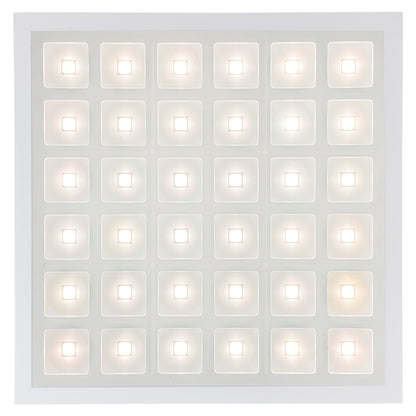 PIXEL SQUARE |LED Designer Troffers | 40 Watt | 5000 Lumens | 4000K | 100V-277V | 2X2 | ETL Listed | Pack of 6