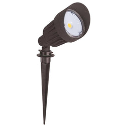 BOISE | LED Landscaping Light | 10 Watt | 800 Lumens | 3000K |12VAC/DC | Ground Stake Mount | Bronze Housing | IP65 | ETL Listed | Pack of 4