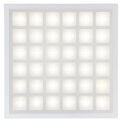 PIXEL SQUARE | LED Designer Troffers | 40 Watt | 5000 Lumens | 5000K | 100V-277V | 2X2 | ETL Listed | Pack of 6