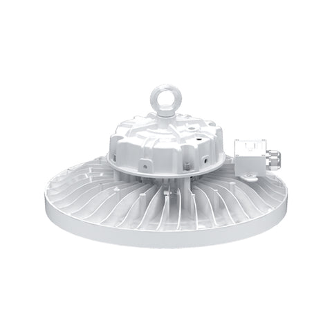 JUNIOR | LED Round High Bay | 150 Watt | 21902 Lumens | Adjustable CCT 3000K-4000K-5000K | 100V-277V | White Housing | IP65 | UL Listed