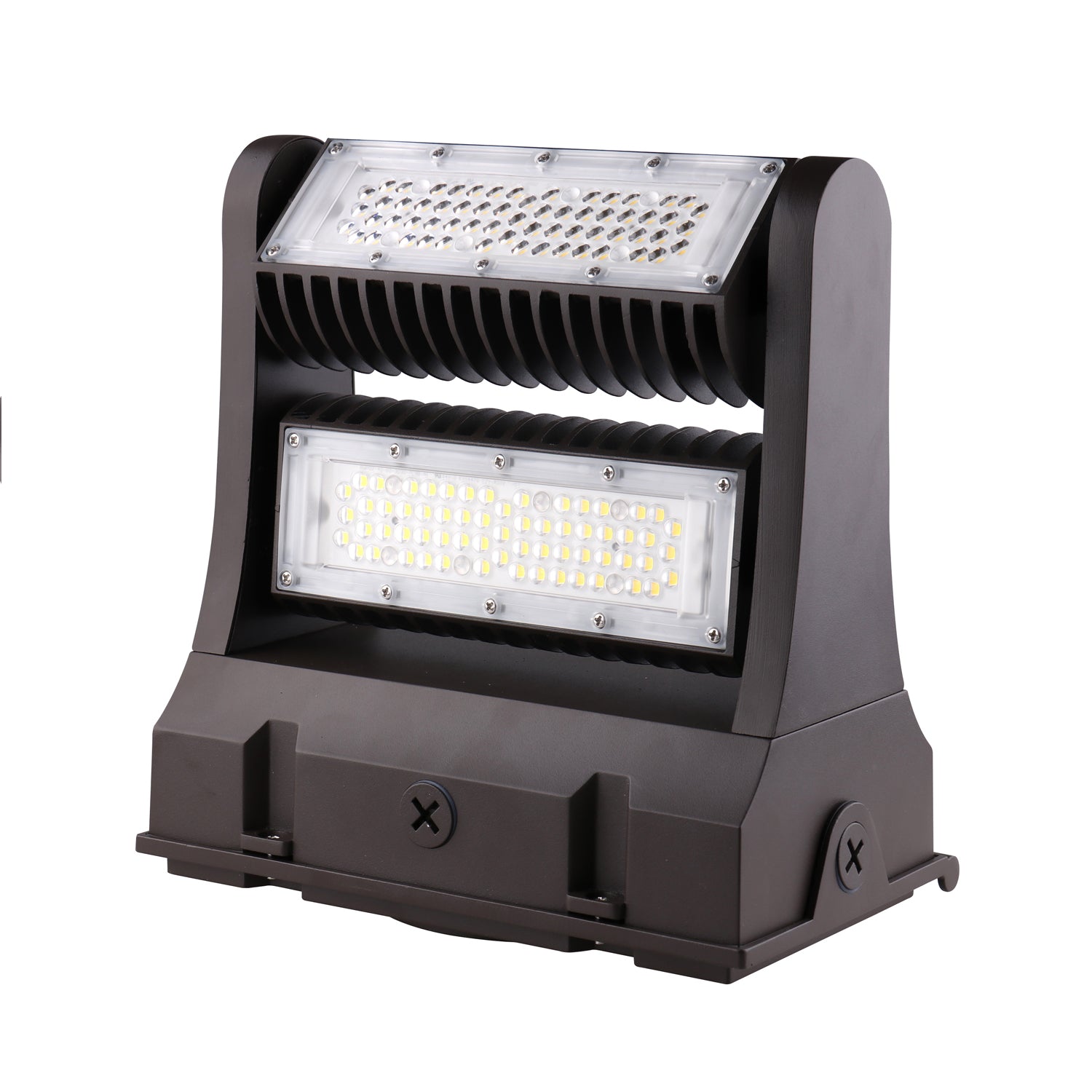 PARKER | LED Rotatable Wall Pack | Adj Watt 80W/100W/120W | 16527 Lumens | 5000K | 100V-277V | Bronze Housing | IP65 | UL & DLC Listed