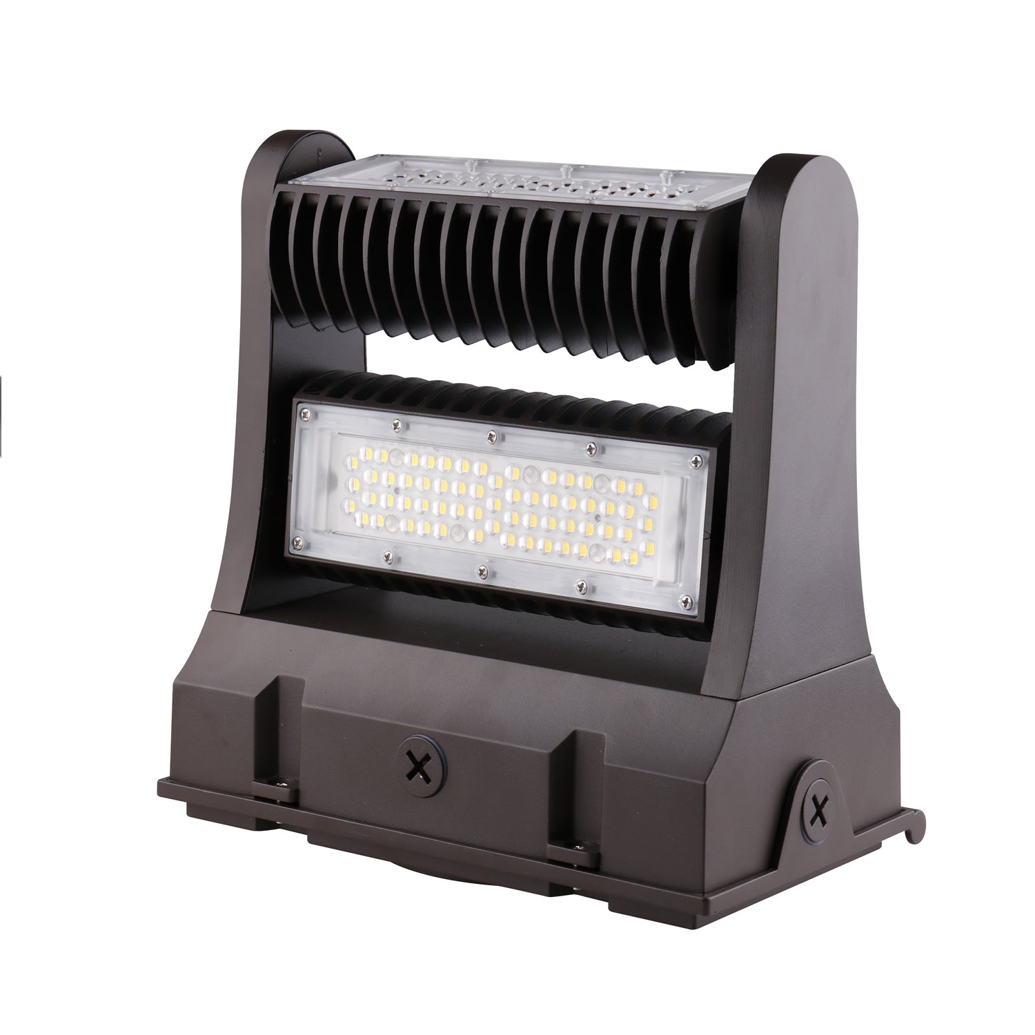 PARKER | LED Rotatable Wall Pack | Adj Watt 80W/100W/120W | 16527 Lumens | 5000K | 100V-277V | Bronze Housing | IP65 | UL & DLC Listed