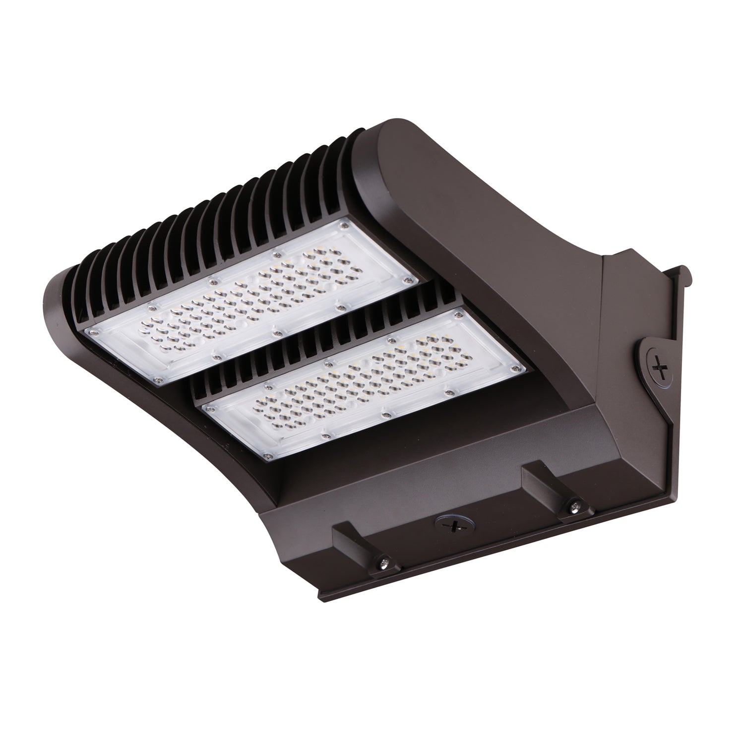 PARKER | LED Rotatable Wall Pack | Adj Watt 80W/100W/120W | 16527 Lumens | 5000K | 100V-277V | Bronze Housing | IP65 | UL & DLC Listed