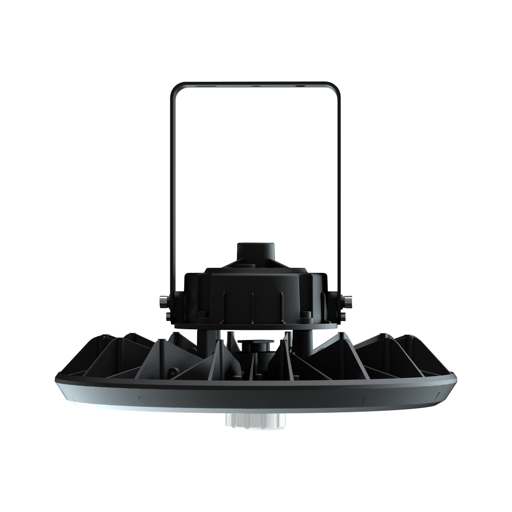 ARCADIA | LED UFO Fixture | 150 Watt | 25500 Lumens | 5000K | 100V-277V | Bubble | Black Housing | IP65 | UL & DLC Listed