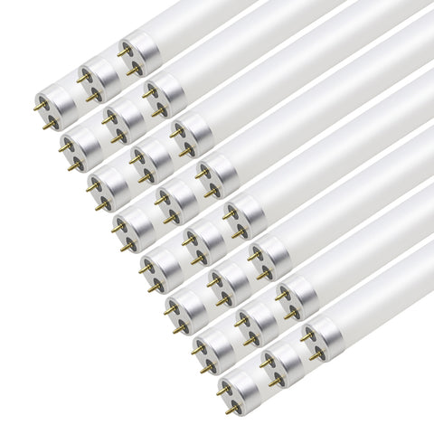 MR | LED T8 Glass Tube | 18 Watt | 2724 Lumens | 5000K | 120V-277V | 4ft | Frosted Lens | Type B | Single & Double Ended Power | UL & DLC Listed | Pack of 25 - Beyond LED Technology