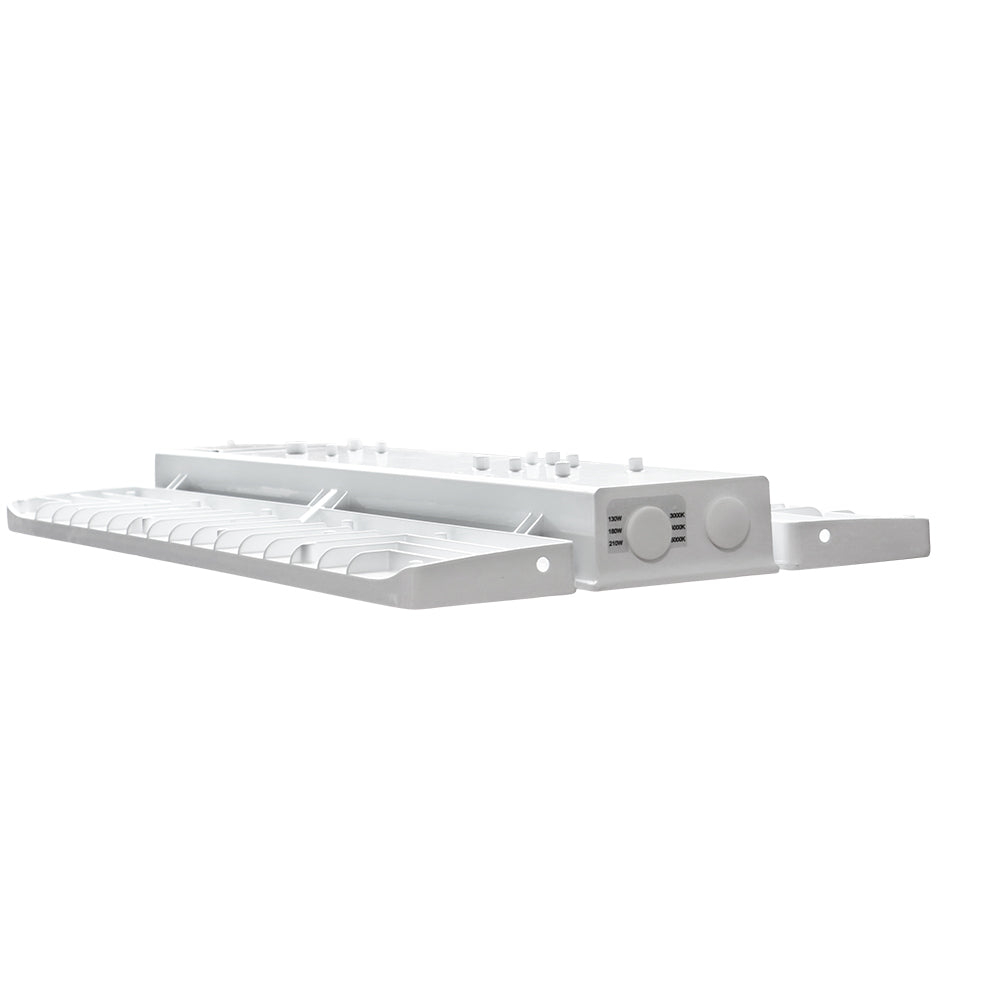 LOYA | LED Linear High Bay | Adj Watt 90W-105W-130W | 19630Lm | 5000K | 120V-277V | White Housing | UL & DLC Listed - Beyond LED Technology