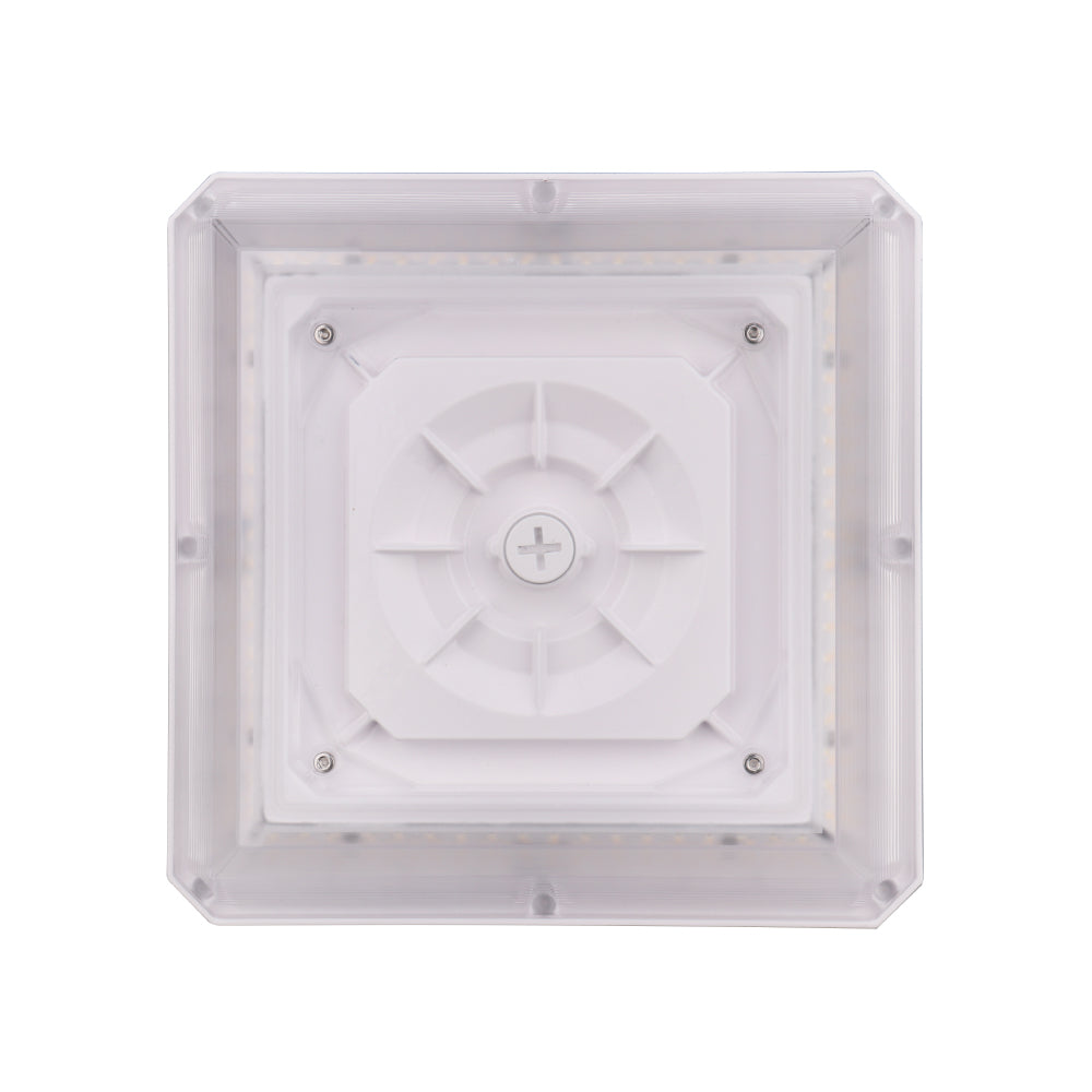 EVERETT | LED Parking Garage Light | 90 Watt | 12600 Lumens | Adjustable CCT 3000K-4000K-5000K | 100-277V | White Housing | IP65 | UL & DLC Listed - Beyond LED Technology