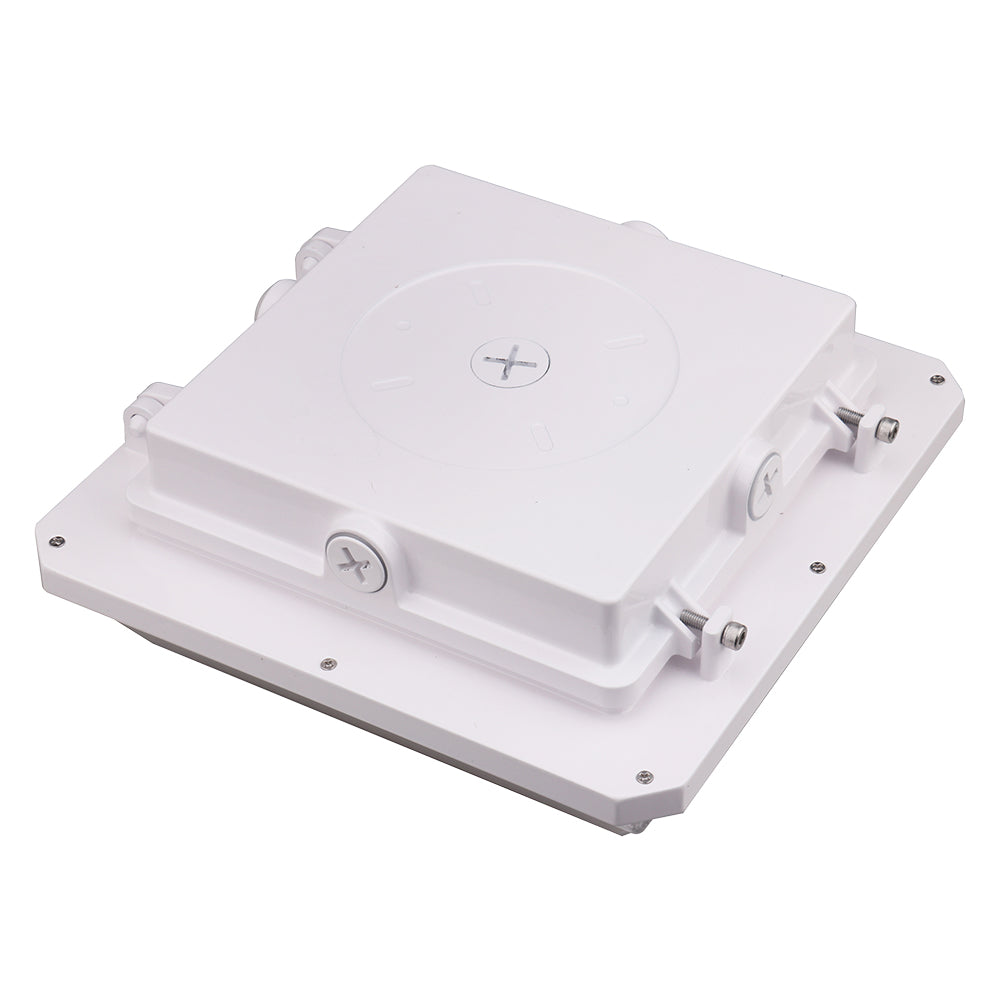 EVERETT | LED Parking Garage Light | 90 Watt | 12600 Lumens | Adjustable CCT 3000K-4000K-5000K | 100-277V | White Housing | IP65 | UL & DLC Listed - Beyond LED Technology