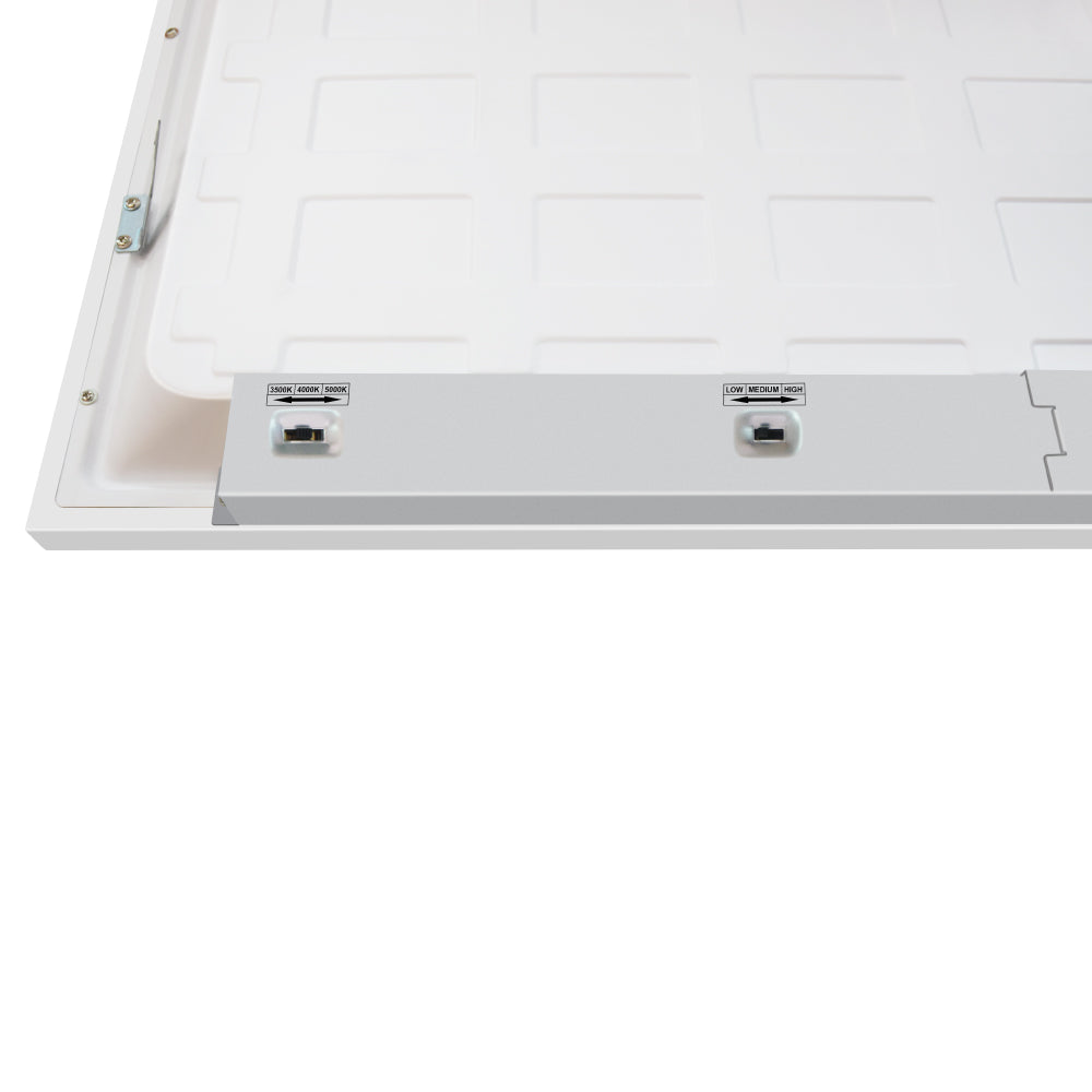 PANTRO | LED Panel/Troffer | Adj Watt 25W/30W/35W | 3850 Lumens | Adj CCT 3500K/4000K/5000K | 100V-277V | 2'X2' | Dimmable | UL Listed | Pack of 4 - Beyond LED Technology