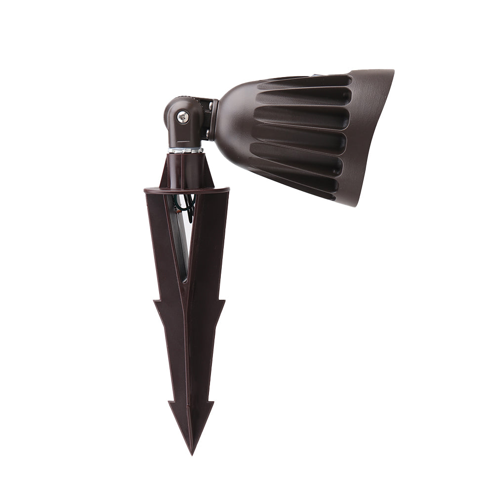 BOISE 2nd GEN | LED Landscaping Light | 13 Watt | 1820 Lumens | Adj CCT 3000K/4000K/5000K | 120V-277V | Ground Stake Mount | Bronze Housing | IP65 | UL & DLC Listed - Beyond LED Technology