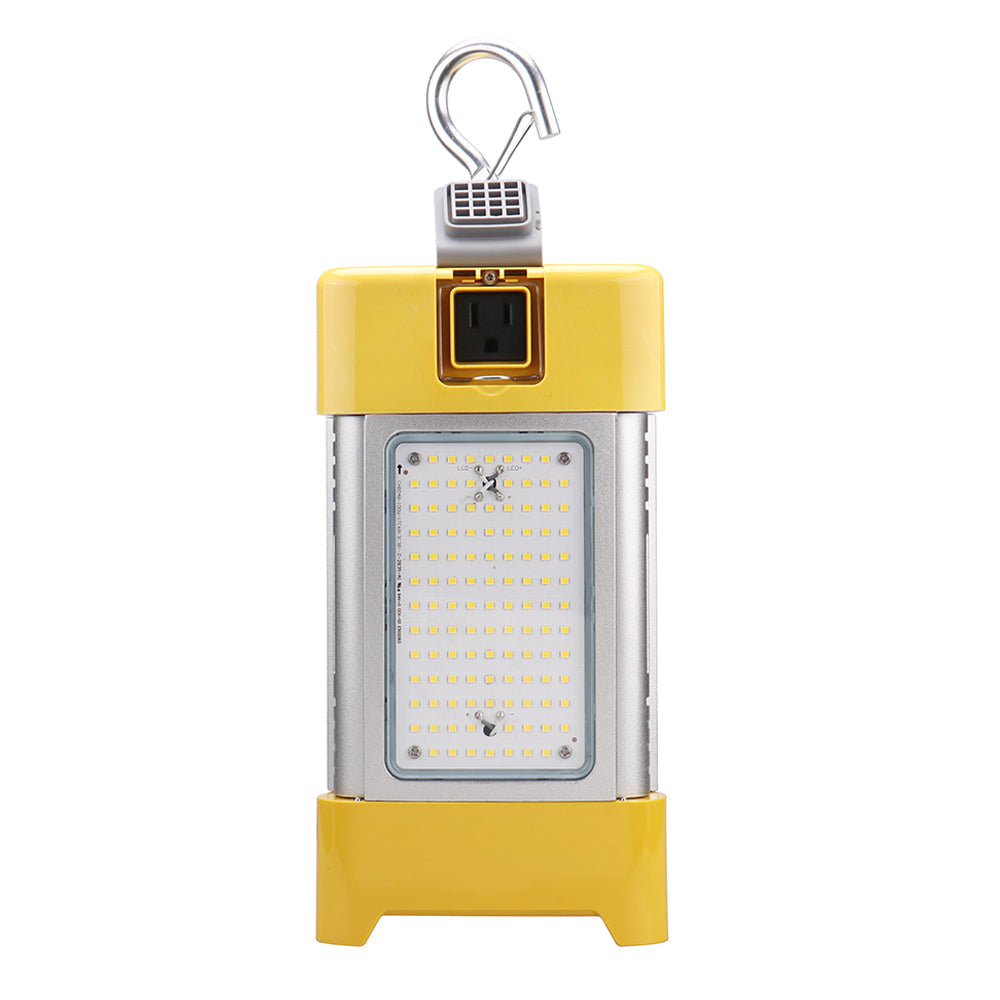 GLOW | LED Portable Light | 100 Watt | 14500 Lumens | 5000K | 120-277 | Yellow Housing | IP65 | UL & DLC Listed - Beyond LED Technology