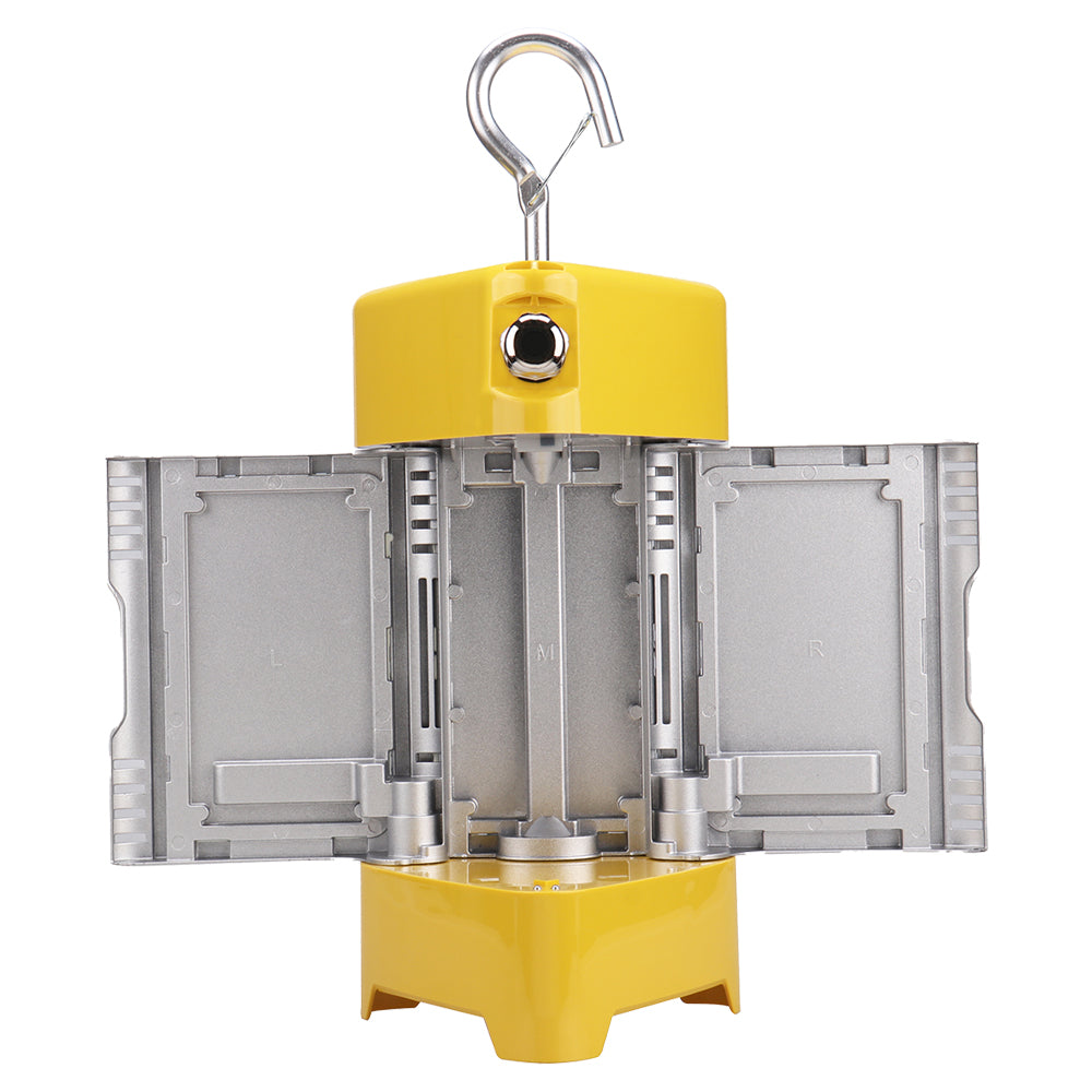 GLOW | LED Portable Light | 100 Watt | 14500 Lumens | 5000K | 120-277 | Yellow Housing | IP65 | UL & DLC Listed - Beyond LED Technology