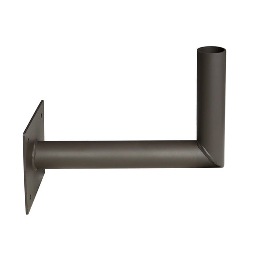 Right Angle 90° Wall Mount Tenon | 2-3/8 Tenon | 4" Square | Bronze - Beyond LED Technology