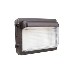 ZION 2nd GEN | LED Wall Pack | Adjustable Watt 30W/40W/60W | 8100 Lumens | Adjustable CCT 3000K/4000K/5000K | 120V-277V | Built In Photocell | Bronze Housing | IP65 | UL & DLC Listed - Beyond LED Technology