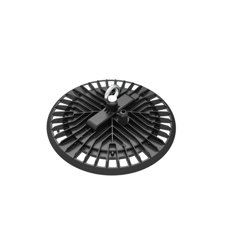 FEATHER | LED Round High Bay | 150 Watt | 16500-17250 Lumens | 5000K | 120V | DOB | Black Housing | IP65 | UL Listed - Beyond LED Technology