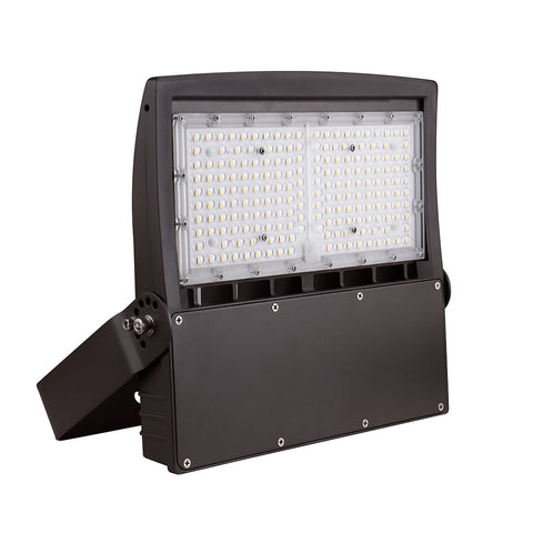 POLAR 2nd GEN | LED Flood Light | 150 Watt | 24000 Lumens | 5000K | 120V-277V | U-Bracket Mount | Bronze Housing | IP65 | UL & DLC Listed - Beyond LED Technology