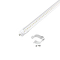 ZELL | LED T8 Tube | 60 Watt | 7800 Lumens | 6500K | 100V-277V | 8ft | Clear Lens | Double Ended Power | ETL Listed | Pack of 4 - Beyond LED Technology