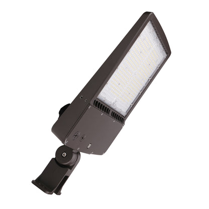 POLAR 5th GEN | LED Flood Light | Adj Watt 200W/240W/300W | 28000-42000 Lumens | CCT 5000K | 120V-277V | Yoke Mount | Bronze Housing | IP65 | UL & DLC Listed - Beyond LED Technology