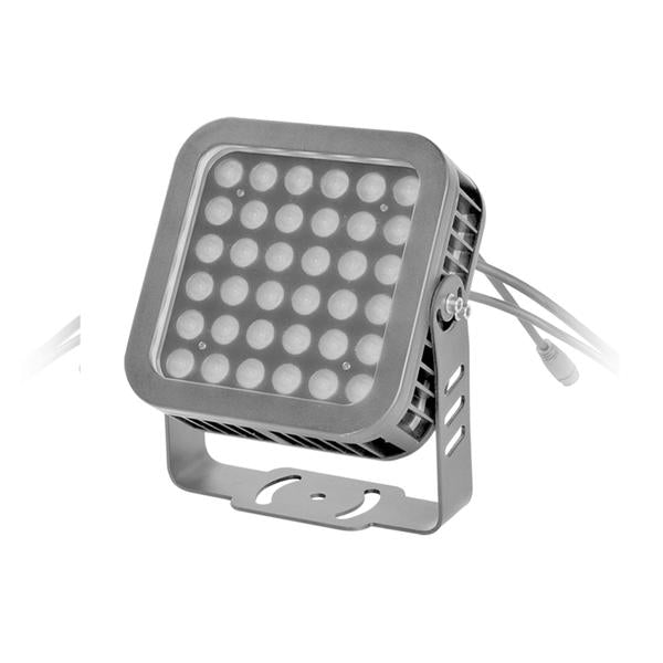 LSL | LED Flood Light | 36 Watt | Green | 100V-277V | 8 Degree Beam Angle | Grey Housing | ETL Listed