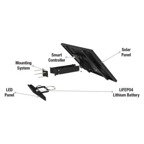 CAPELLA | Solar LED Flood Light | 60 Watt | 8400 Lumens | 5000K | IP65 | 3 Year Warranty