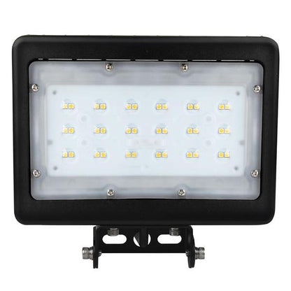 ZOHO | LED Flood Light | 30 Watt | 3819 Lumens | 5000K | 100V-277V | Yoke Mount | Black Housing | IP65 | UL & DLC Listed