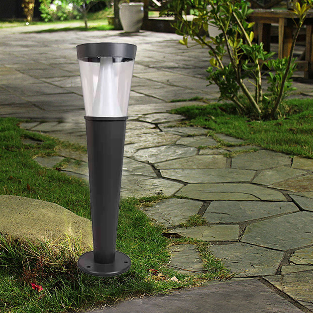 TITAN | Solar Bollard Light | 3 Watt | 250 Lumens | 5000K | Black Housing | Pathway Lighting | Garden Light | Solar Post Top Light | 5 Years Warranty - Beyond LED Technology