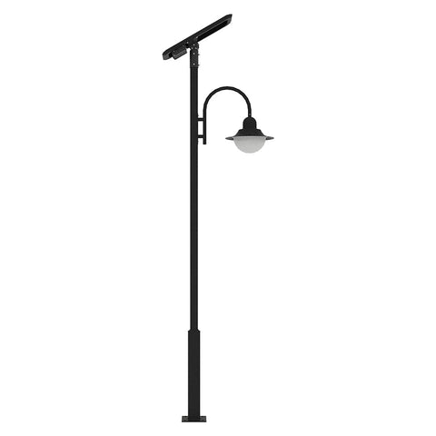 CAPE | Solar Street Pole Light | 40 Watt | 6000 Lumens | 5000K | Black Housing | Pathway Lighting | Garden Light | Solar Post Top CAPE Light | 5 Years Warranty - Beyond LED Technology