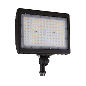 ATLAS | LED Flood Light | 90 Watt | 11321 Lumens | Adjustable CCT 3000K-4000K-5000K | 120V-277V | Knuckle Mount | Bronze Housing | IP65 | UL & DLC Listed