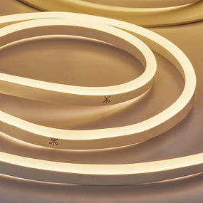 NE9 | LED Flexible Neon Rope Light | 164 Watt | Yellow | 3000K | 120V | 50 Feet | Includes Clips, Connectors & AC Powered KIT | IP67 | ETL Listed