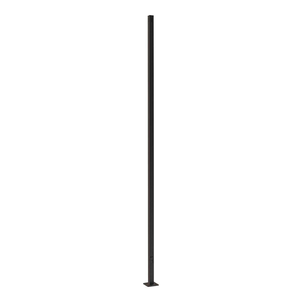 M45 | Square Steel Pole | 4"X4" | 20ft | Bronze Housing | W/Base plate & J Bolt | 11 Guage | ETL Listed - Beyond LED Technology