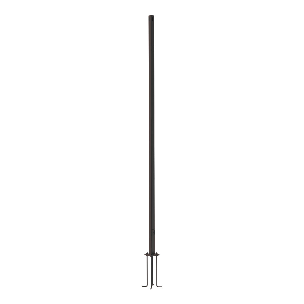 M45 | Square Steel Pole | 4"X4" | 20ft | Bronze Housing | W/Base plate & J Bolt | 11 Guage | ETL Listed - Beyond LED Technology