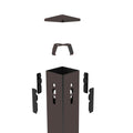 M45 | Square Steel Pole | 4"X4" | 20ft | Bronze Housing | W/Base plate & J Bolt | 11 Guage | ETL Listed - Beyond LED Technology