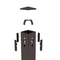 M45 | Square Steel Pole | 4"X4" | 25ft | Bronze Housing | W/Base Plate & J Bolt | 11 Guage | ETL Listed - Beyond LED Technology