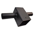 Tenon Adapter for 5" Square | Poles with 2 Horizontal | 180 Degree Tenons | Black - Beyond LED Technology