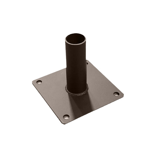 Wall Mount Bracket Tenon | 2-3/8 Tenon | 4" Square | Bronze - Beyond LED Technology