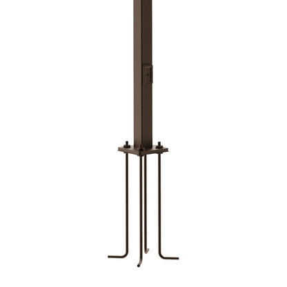 M45 | Square Steel Pole | 4"X4" | 20ft | Bronze Housing | W/Base plate & J Bolt - Beyond LED Technology