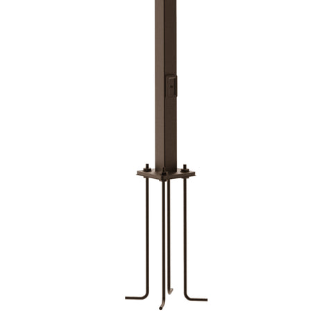 M45 | Square Steel Pole | 4"X4" | 20ft | Bronze Housing | W/Base plate & J Bolt - Beyond LED Technology