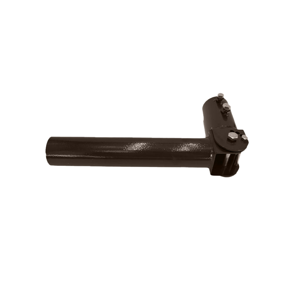 Adjustable tenon Adaptor | Round Pole bracket | Bronze - Beyond LED Technology