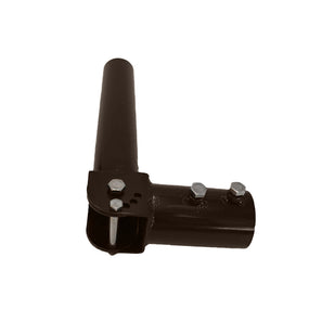 Adjustable tenon Adaptor | Round Pole bracket | Bronze - Beyond LED Technology